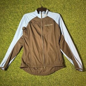 Nike Carolina Tar Heels Track Jacket Brown Light Blue Small Full Zip NCAA Sports